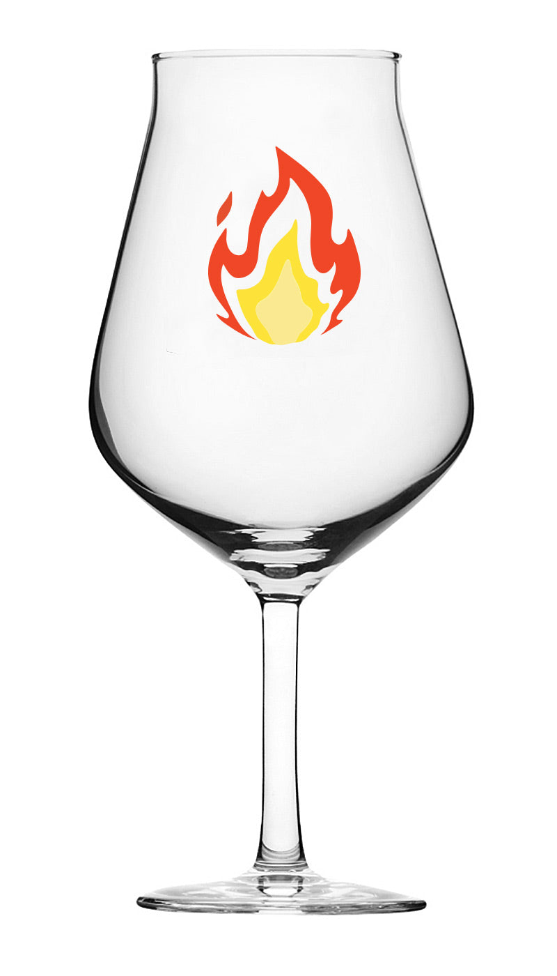 Fire Beermoji Craft Beer Glass